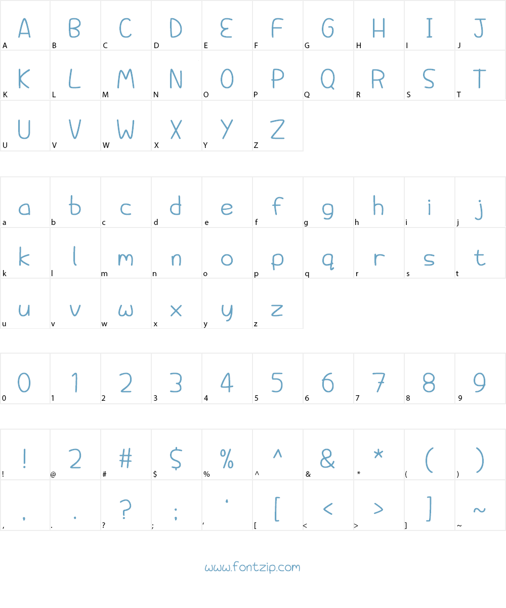 Springtime Daydream Font Character